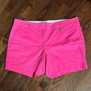 NWOT Nautica bright pink Chino shorts. 5” inseam. Size 12.